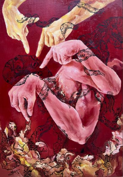 In Between You and Me - a Paint Artowrk by Joey